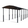 Canopia Alpine Metallcarport fr Wohnmobil 3,6 x 13 - Grau