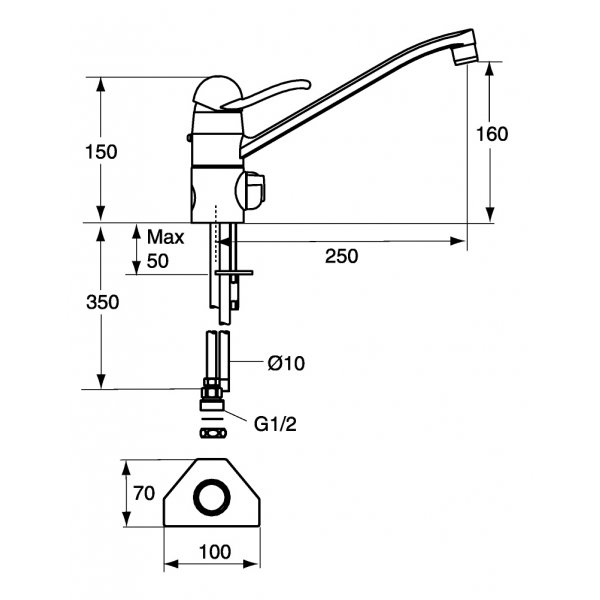 FM Mattsson Köksblandare 9000 Krom - 9101-0000 FM Mattsson Köksblandare 9000 Krom - 9101-0000