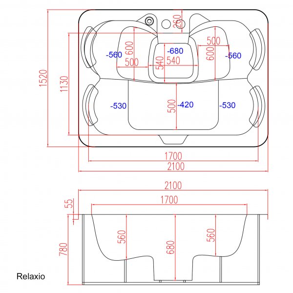 Spabad Relaxio - 4 personer Spabad Relaxio - 4 personer