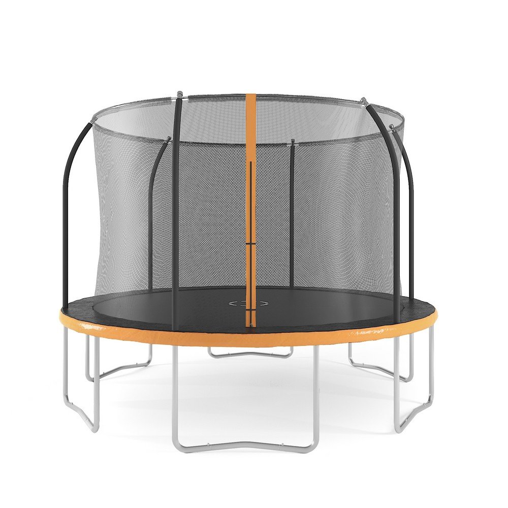 Trampolin med sikkerhedsnet - cm + Stige til trampolin 365-425 cm - -41% - 2195 DKK -