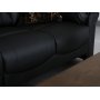 H�rnsoffa svart konstl�der 5-sits - Peking
