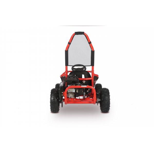 Minibuggy fyrhjuling barn 98CC bensin röd/svart Minibuggy fyrhjuling barn 98CC bensin röd/svart