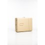 Massagebnk med metallben - 4 zoner - Beige