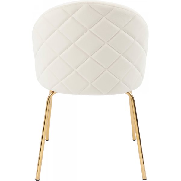 Stol beige sammet guldiga ben - Plaza Stol beige sammet guldiga ben - Plaza