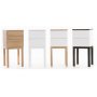 �sterlen s�ngbord med l�dor - Vit