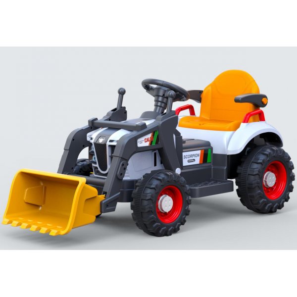 Eltraktor för barn 6V - Svart/Gul Eltraktor för barn 6V - Svart/Gul