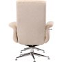 Fåtölj med fotpall Hagön - beige teddy whitewash Fåtölj med fotpall Hagön - beige teddy whitewash