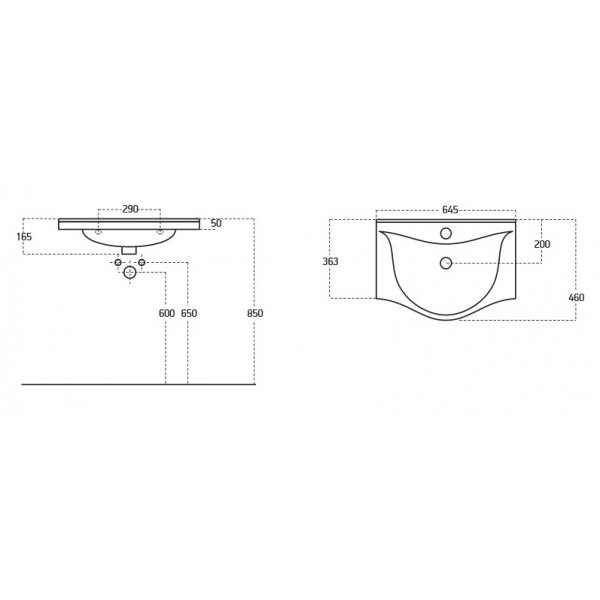 Luna 65 Møbelpakke - Grå med spejlskab Luna 65 Møbelpakke - Grå med spejlskab