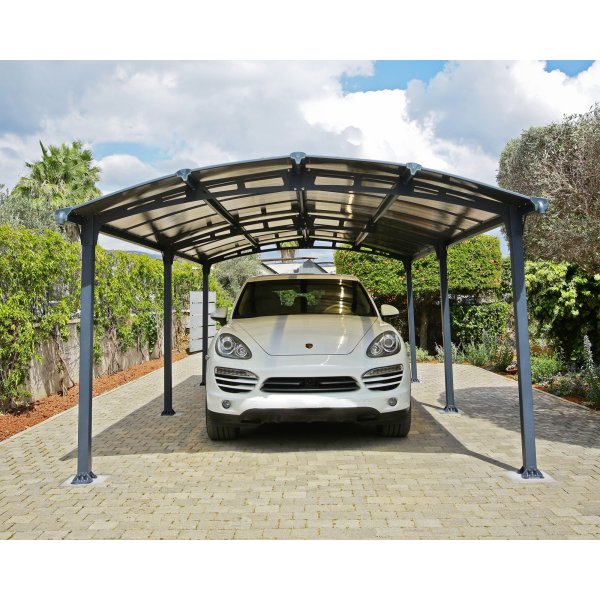Canopia Arcadia Metal Carport 3,6 x 6,5 - Grå Canopia Arcadia Metal Carport 3,6 x 6,5 - Grå