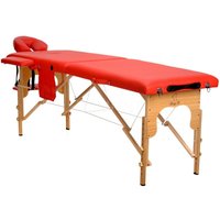 Massagebänk med träben - 2 zoner - Enfärgad Massagebänk med träben - 2 zoner - Enfärgad