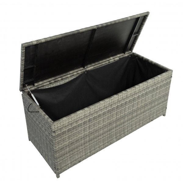 Alma tyynyrasia harmaa synteettinen rottinki Alma tyynyrasia harmaa synteettinen rottinki