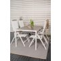Ervalla Matgrupp (150x90) - Vit/Gr - 4 Stolar