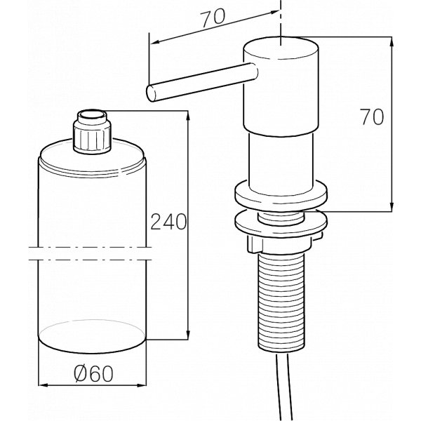 Mora Inxx Diskmedelspump - Krom