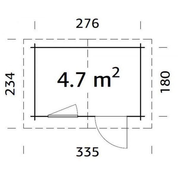Friggebod Klara 4,7 m² Friggebod Klara 4,7 m²