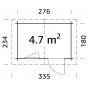 Friggebod Klara4,7m
